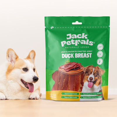 Jack PetPals Handcrafted Jerky Duck Breast Dog Treats (12oz)